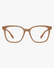 Willow Blue Light Glasses in Warm Tortoise, front view on a light gray studio background